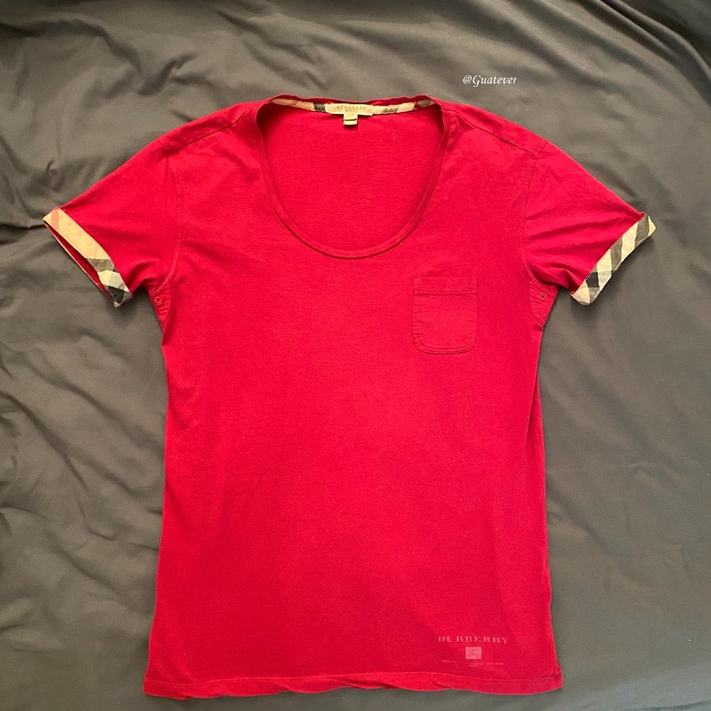 Burberry Brit Small Nova Check T-Shirt Scoop Neck